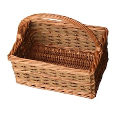 Small Rustic Rectangular Shopping Basket Brown | Brown | One Size