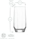 image 3 of LAV Diamond Highball Glasses - 215ml - Clear - Pack of 6 Clear