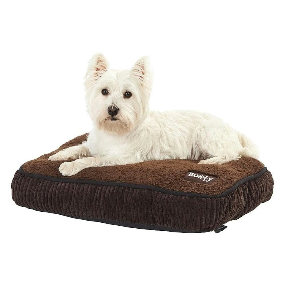 image 1 of Brown Dog Bed - Small To XL Sizes - Fleece - Bunty Snooze Brown | L