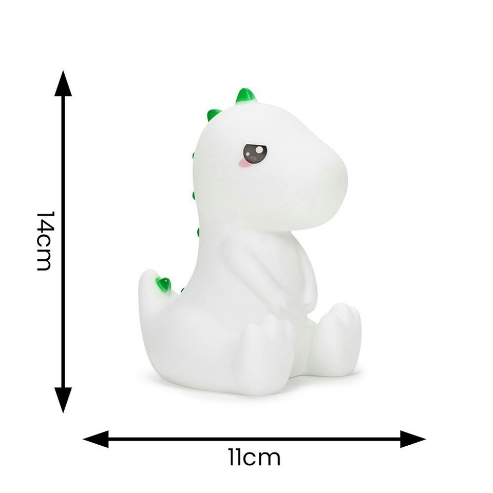image 1 of ValueLights Childrens Dinosaur Multi-Coloured LED Night Light