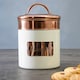 image 1 of Interiors by Premier Prescott Cream And Copper Biscuit Canister