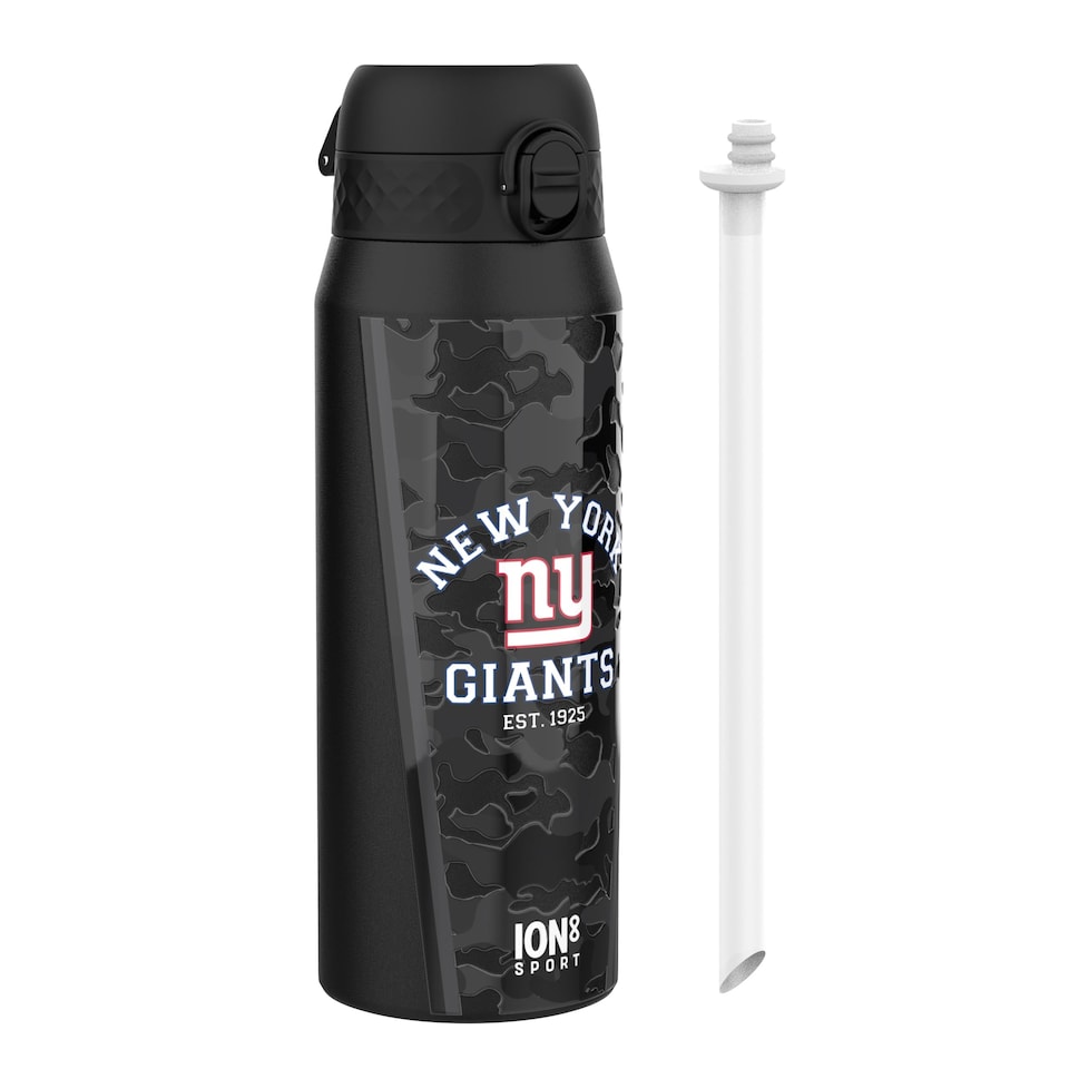 image 1 of NFL x Sports, Vacuum Insulated Steel Bottle, Series, 750ml (24oz) | Black | NFL Black Giants | One Size