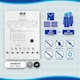 image 3 of Harbour Housewares 5x Vacuum Storage Bags - M (50 x 70cm) - Reusable Clothes Suction Space Saver Organiser Zip Lock Luggage Bag | White | White | Medium | 5