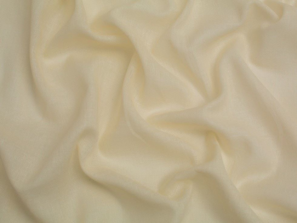 Minerva Core Range Cream Egyptian Draping Muslin Fabric for Upholstery, 150cm / 59" Wide - per metre