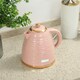 image 2 of HOMCOM Electric Kettle, Fast Boil, 1.7L, 3kW, Swivel, Pink Ripple