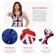 image 2 of Union Jack Sequin Dress & Bow Headband Blue | XL