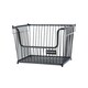 image 1 of Buckingham Multi-Purpose Stackable Storage Organising Basket 30.5 x 26.5 x 22 cm Black