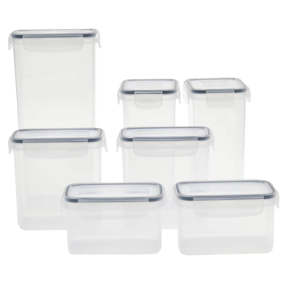 image 1 of Living and Home 7Pcs Food Storage Containers Box with Lids | Clear