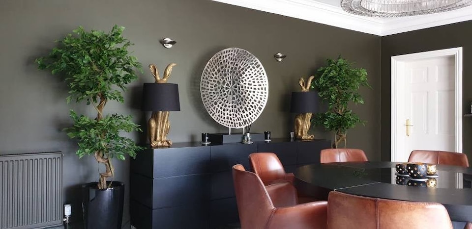 image 1 of Artificial Japanese Fruticosa Tree Twisted Large Ficus 150cm Leaf Design UK Botanik | Green | 5ft