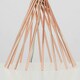 image 3 of ValueLights Modern Copper Metal Wire Twist Design Table Lamp With Grey Light Shade