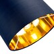 image 3 of Contemporary Blue Cotton 10 Table/Pendant Lamp Shade with Shiny Copper Inner | Blue