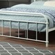 image 3 of Tewin Vintage Hospital Style White Metal Bed Frame (King)