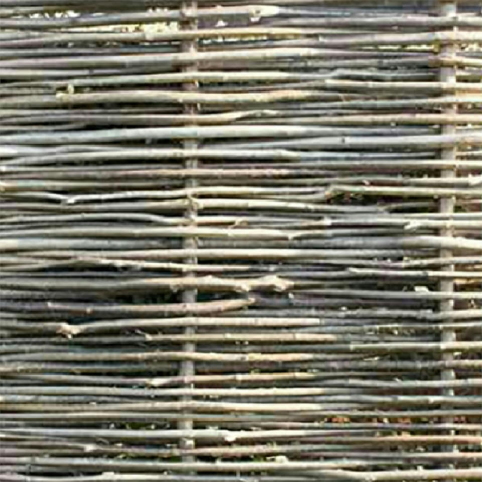 image 1 of Willow Hurdle Fence Panel Premium Weave Woven Screening 6ft x 4ft 6in
