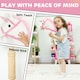 image 4 of AIYAPLAY Stick Horse w Wood Wheels, Pony Neighing, Galloping Sounds White