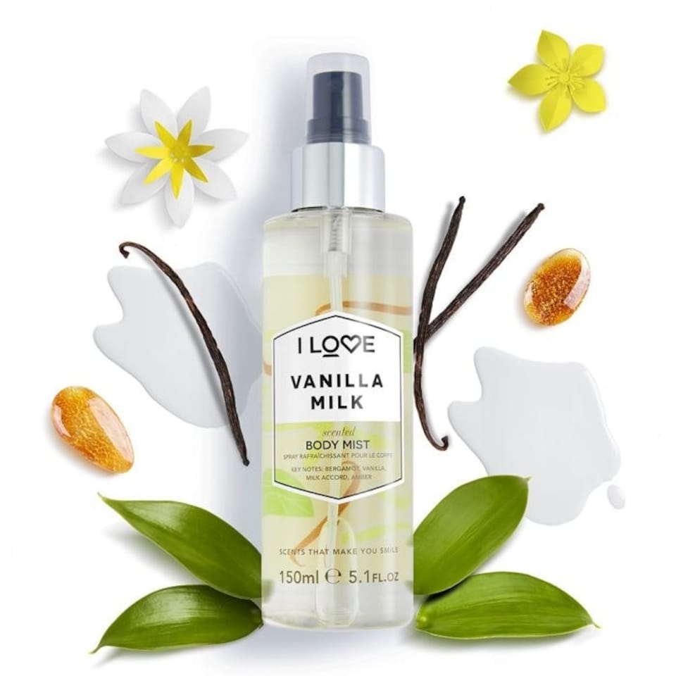 image 1 of I Love Vanilla Milk Scented Body Mist 150ml