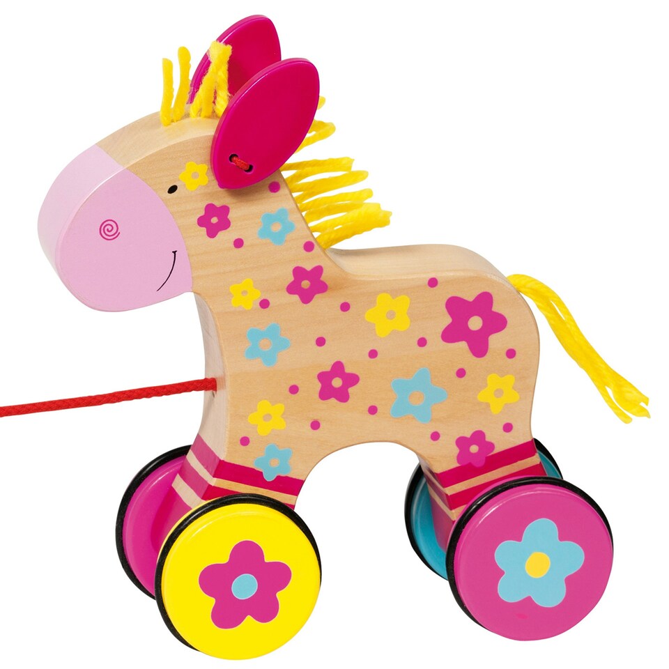 Goki Clahra The Wooden Pull Along Horse