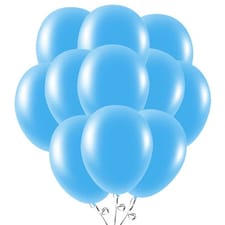 Baby Blue Biodegradable Latex Balloons 23cm / 9 in - Pack of 50