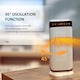 image 7 of HOMCOM 2000W Electric Heater, PTC Ceramic Portable Fan Heater with Overheating Tip-Over Protection, 8H Timer, 45 Oscillating Heater for Home, Office, Study, Bedroom
