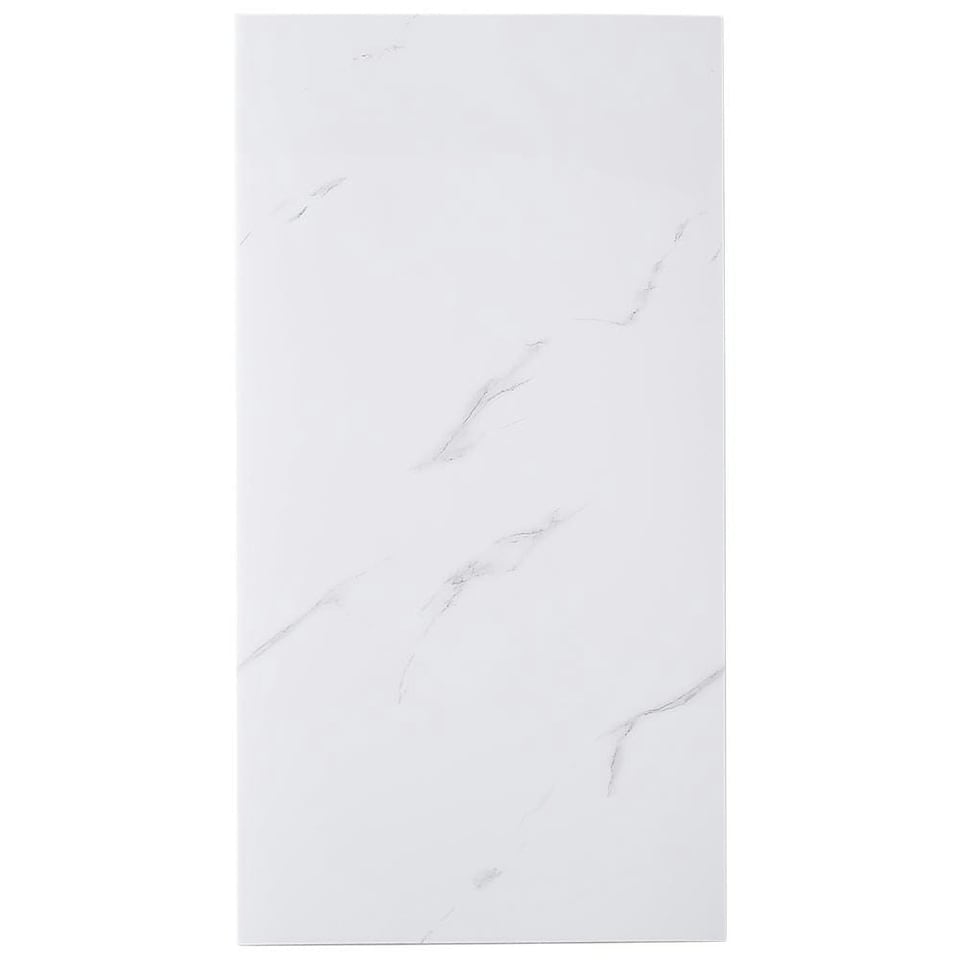 image 1 of Living and Home Marble Wall Sticker Peel and Stick 10pcs - White | Multi