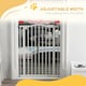image 6 of PawHut 74-80cm Adjustable Metal Pet Gate Safety Barrier w/ Auto-Close Door White
