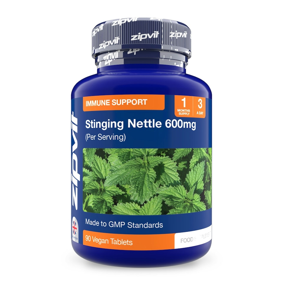 image 1 of Zipvit Stinging Nettle 600mg, Natural Antioxidant & Seasonal Support, 90 Vegan Tablets, 1-Month Supply