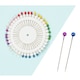 image 1 of Drum of 480 Coloured Dressmaker Pins