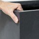 image 5 of Primrose Black Medium Polystone Cube Planter with Drainage Hole and Bung 30cm