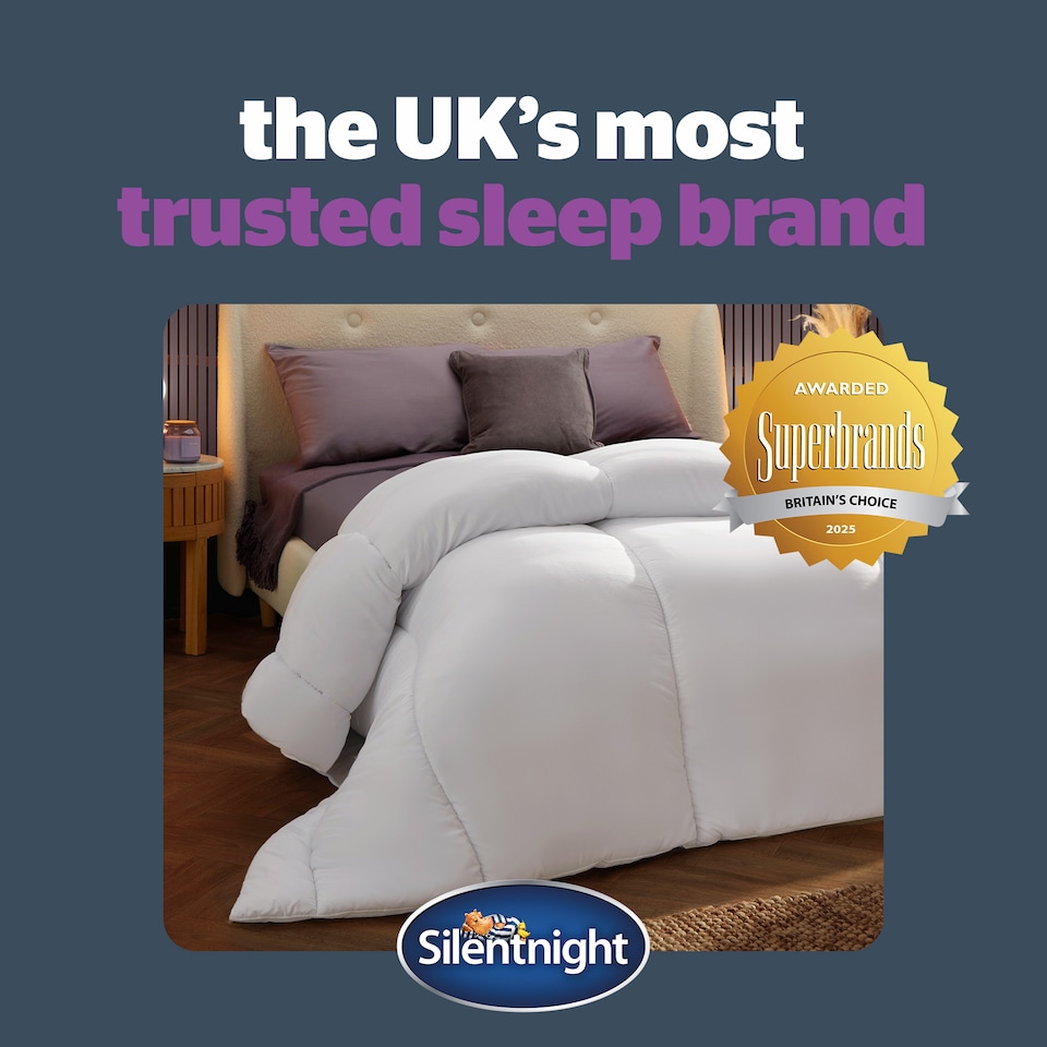 image 1 of Silentnight Deep Sleep 15 Tog Duvet | White | Double