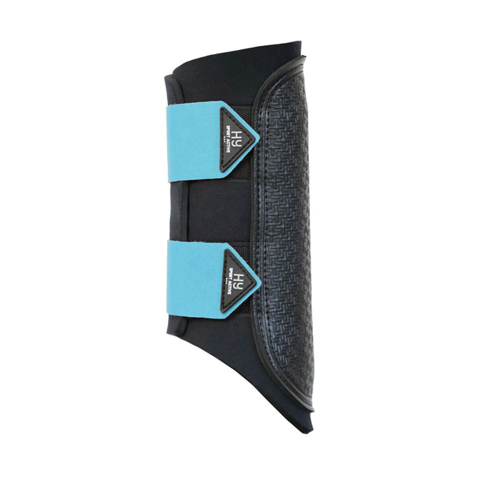 Hy Sport Active Horse Brushing Boots - Sky Blue - S