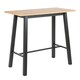 image 1 of Chara Bar Table in Black & Oak