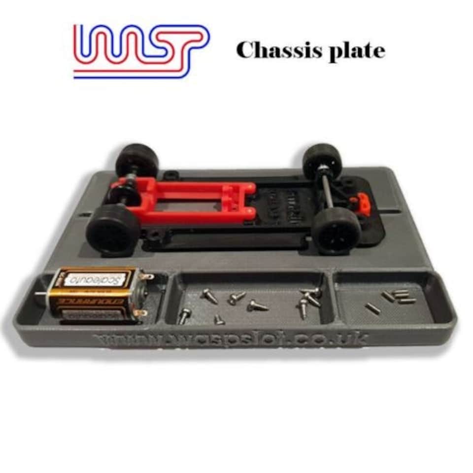 image 1 of Slot Car Chassis Set Up Plate 1:32 Scale New WASP