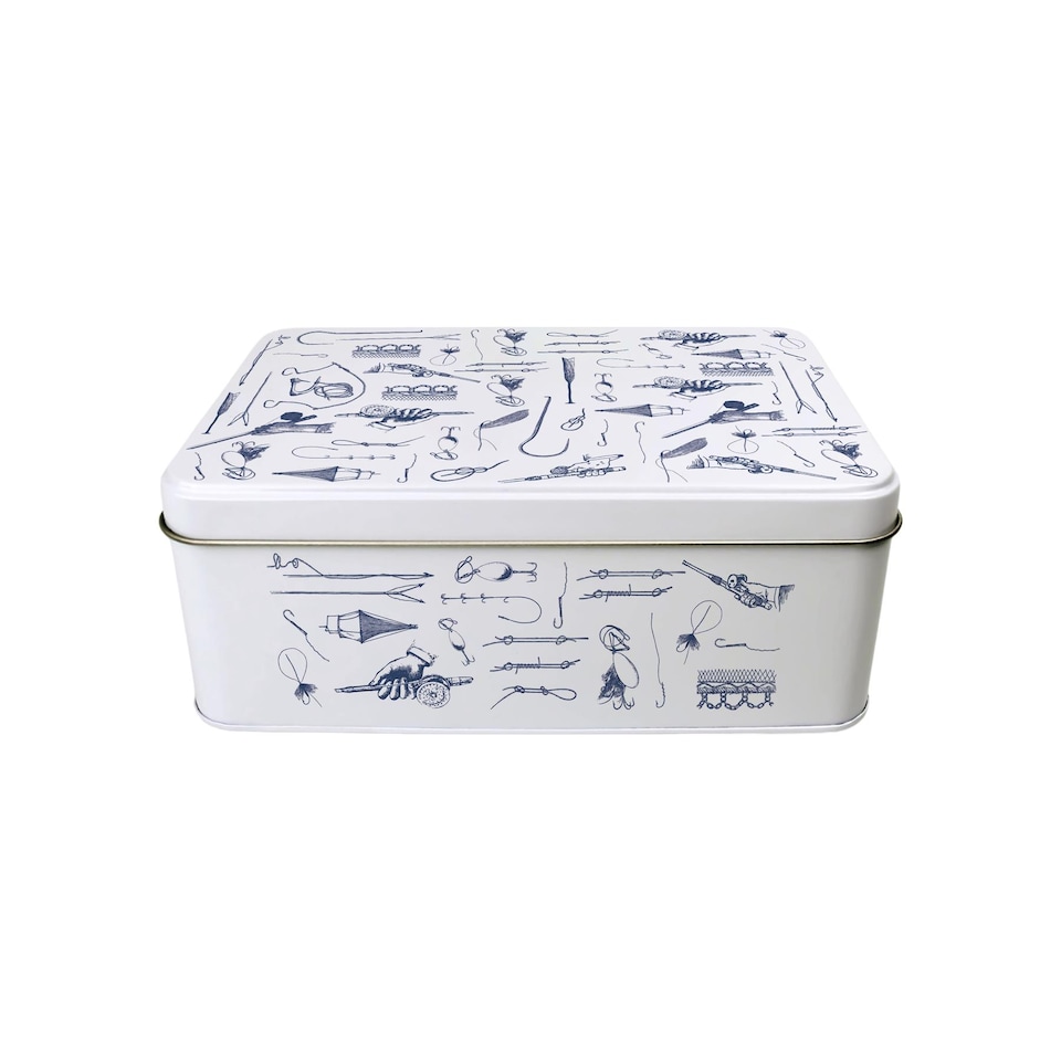 image 1 of Vintage Fishing Storage Tin
