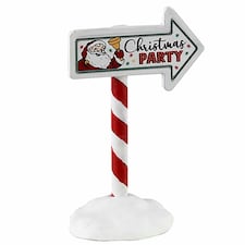 Lemax - Christmas Village - Accessory: Christmas Party Sign (34093) /Xmas