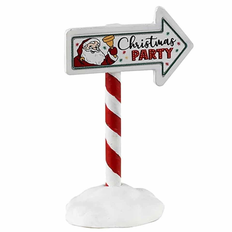 Lemax - Christmas Village - Accessory: Christmas Party Sign (34093) /Xmas
