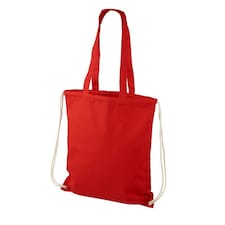 Bullet Eliza Cotton Drawstring Bag - Red - 38 x 42 cm