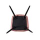 image 6 of Set of 6 Camden Modern Velvet Dining Chairs with Armrests, Quilted Design & Black Metal Legs Pink