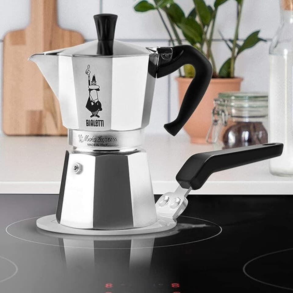image 1 of Bialetti Induction Hob Plate Adaptor for Aluminium Stovetop Espresso Makers