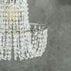 image 2 of ValueLights Tegan Plastic - Acrylic Polished Silver Tiered Ceiling Pendant Droplets Shade