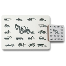 Construction equipment (Placemat & Coaster Set)