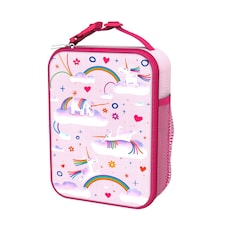 Lunch Bag, Insulated, Medium | Pink | Unicorn Rainbows