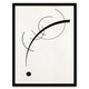 image 1 of Wassily Kandinsky Framed Wall Art Print Free Curve to the Point Home Décor