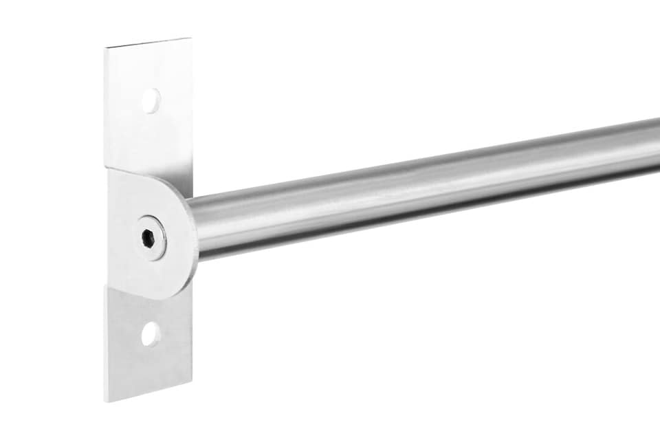 image 1 of Sorello Brushed Chrome Hanging Rail
