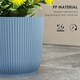 image 5 of Outsunny Set of 3 Round Plant Pots Outdoor 22cm for Garden Decoration, Blue 