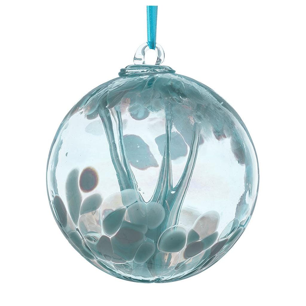 Sienna Glass 15cm Spirit Ball Pastel Blue