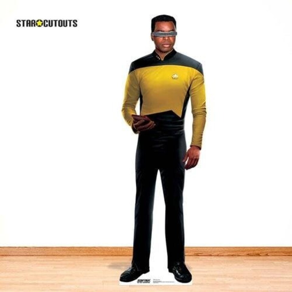 image 1 of Geordi La Forge Star Trek: The Next Generation LeVar Burton Lifesize Cardboard Cutout 172cm