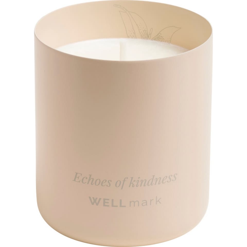 image 1 of Wellmark Echoes Of Kindness Scented Candle | Cream | Ecru | One Size | 1