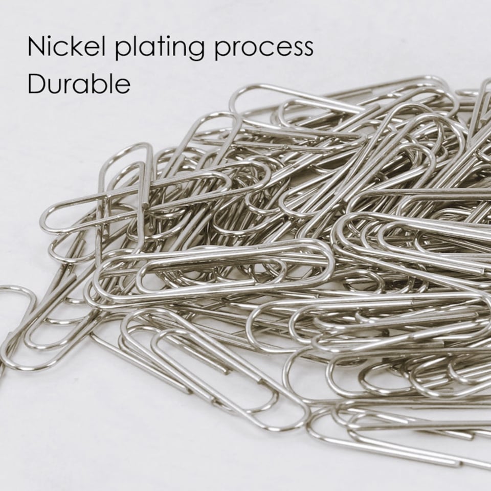 image 1 of Pack of 100 25mm Nickel Silver Paper Clips