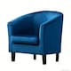 image 1 of Velvet Fabric Tub Chair Armchair Club Chair