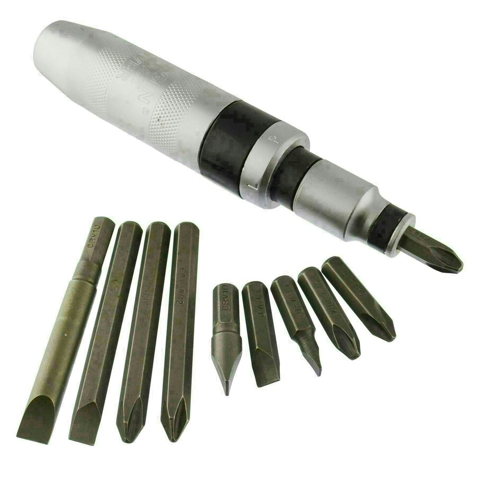 image 1 of Impact socket / screw driver adaptor bit set heavy duty 1/2" drive hammer AT179