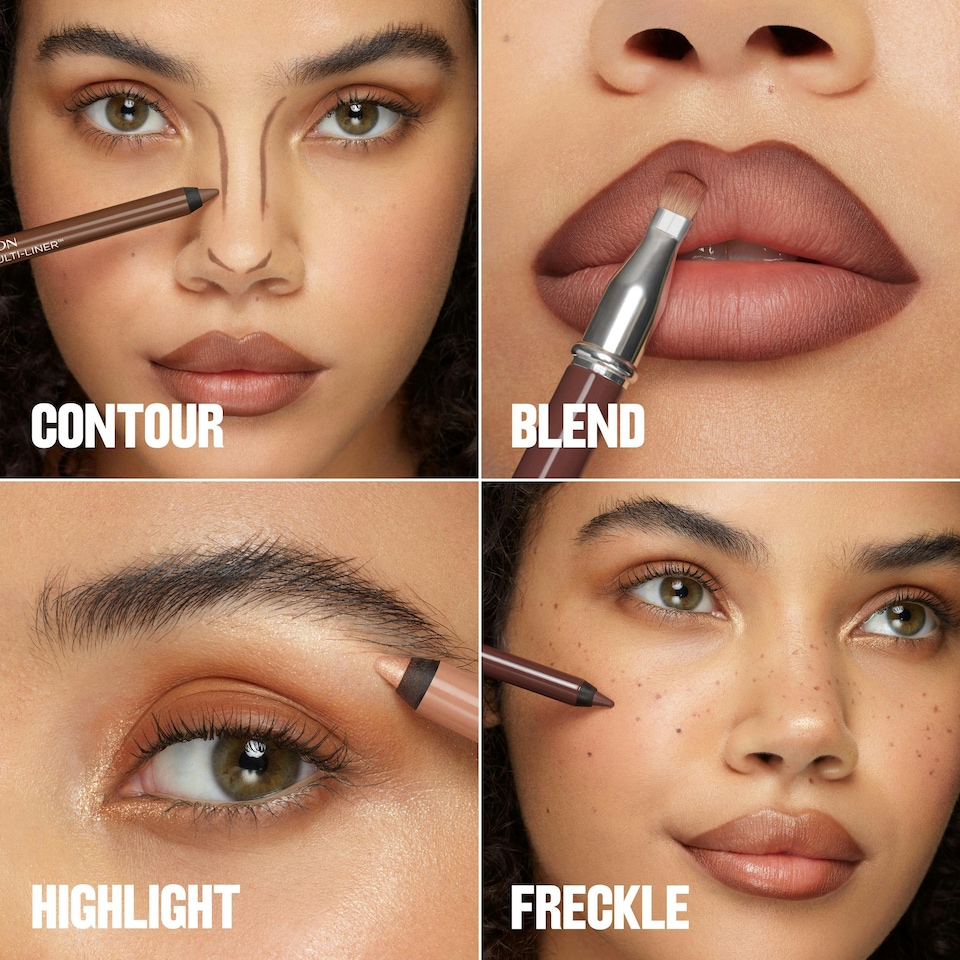 image 1 of Revlon ColorStay Multi-Liner, Creamy Formula, Multiuse For Lips, Eyes & Face, Precision Brush for Easy Blending, Transfer Proof, Sharpenable Pencil, As Is N/A